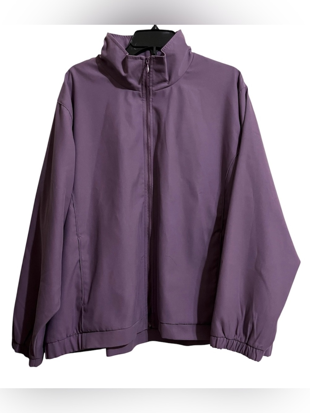 Norm Thompson Women’s Lavender Purple Zip Up Lined Jacket Size 3X Pockets